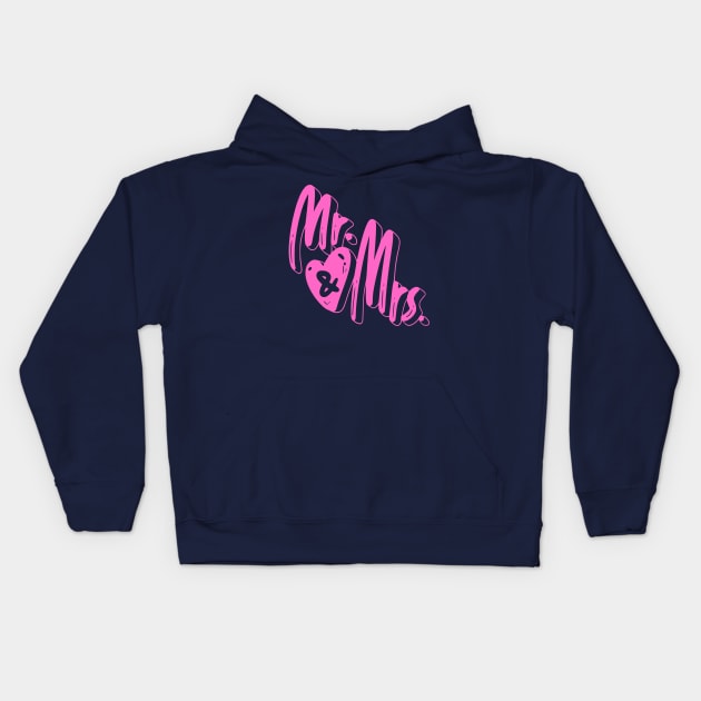 mr and mrs Kids Hoodie by RubyCollection